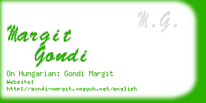 margit gondi business card